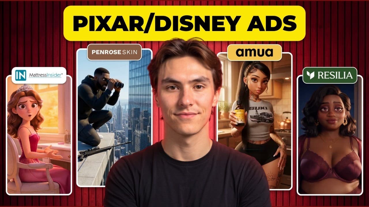 How I Make Disney/Pixar Style Animated AI Ads